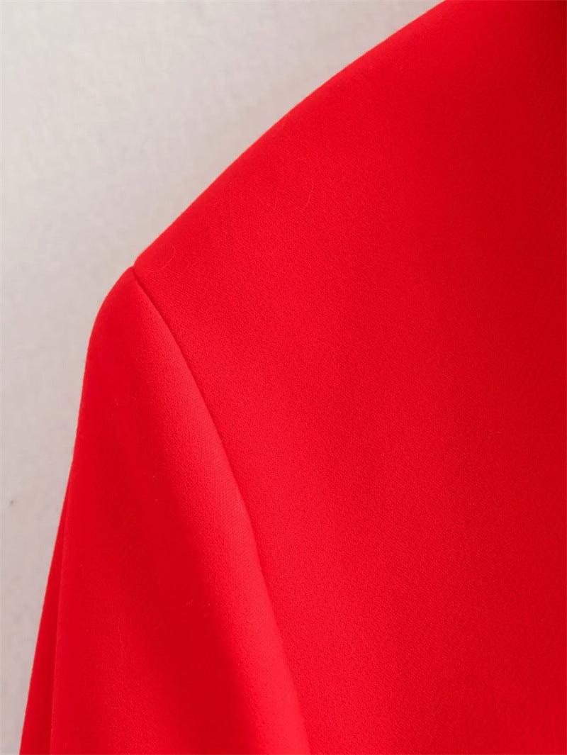 Flip Pocket Casual Women's Clothing Polo Collar Long Sleeve Suit Coat - Bellarte Enchanté Flip Pocket Casual Women's Clothing Polo Collar Long Sleeve Suit Coat